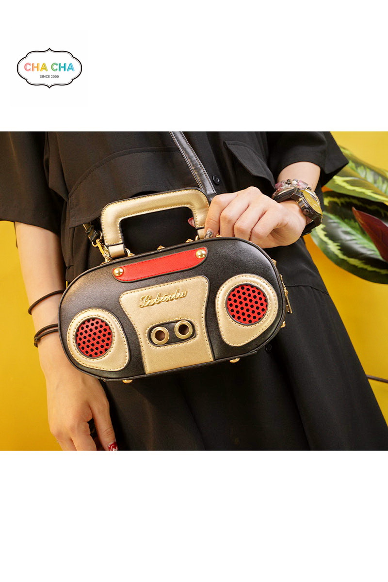 復古可愛收音機造型手提斜背兩用包-包包推薦