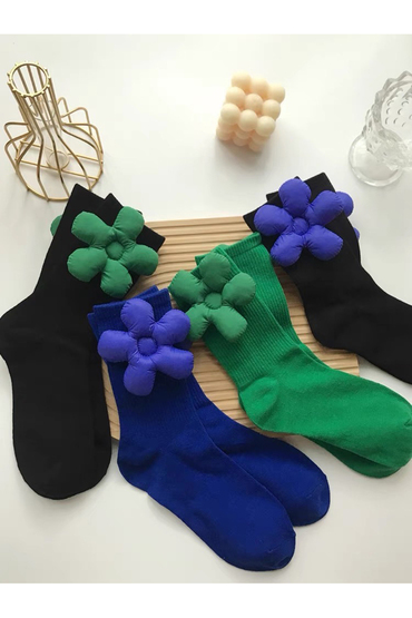 立體可拆式花朵造型襪子-襪子推薦